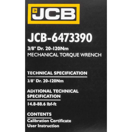 Динамометричен ключ 3/8" ,20-120 Nm JCB