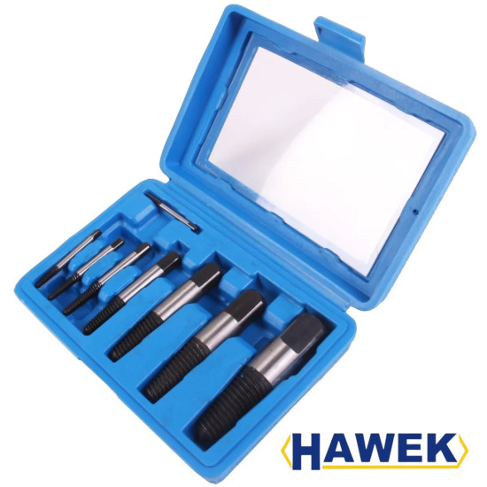 ЕКСТРАКТОРИ  8 ЧАСТИ ЗА БОЛТОВЕ И СКЪСАНИ ВиК ЧАСТИ HAWEK , HW-1023