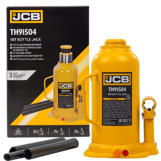 Хидравличен крик JCB ТH91504, тип бутилка, 15т